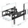 Tv Wall Mount Bracket Tilt Swivel 32-70" Image 2