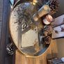 Gold world tray 3 pictures and 2 candles Image 5