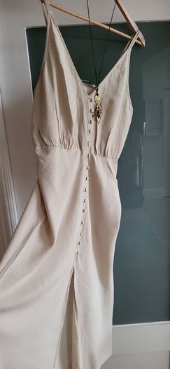 Zara Linen Midi Sz Xl (fit 12-14uk)