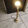 onxy and brass table lamp. 14 inches high Image 4