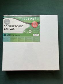 Blank Stretched Canvas 30cm x 30cm
