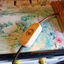 Vintage onyx table  lamp Image 5