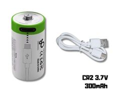 CR2 Rechargeable Battery USB 3.7V Li ion