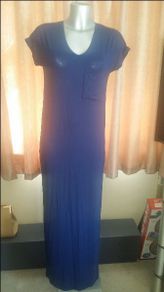 Brand new Zara Trafaluc Navy maxi dress size UK12 EU40 Postage included