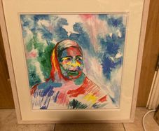 Orginal pastel artwork signed framed free postage
