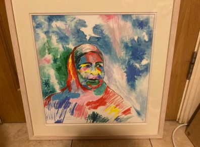 Orginal pastel artwork signed framed free postage