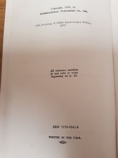 The Communist Manifesto 1973 19th Printing of 100th Anniversary Edition