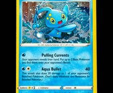 Manaphy SWSH275 Cosmos Rare Holo SWSH Black Star Promo Pokemon Card Swirl
