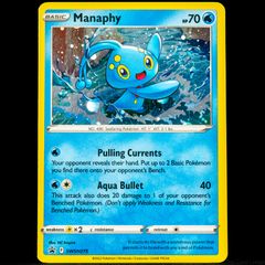Manaphy SWSH275 Cosmos Rare Holo SWSH Black Star Promo Pokemon Card Swirl