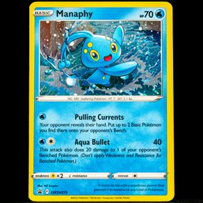 Manaphy SWSH275 Cosmos Rare Holo SWSH Black Star Promo Pokemon Card Swirl