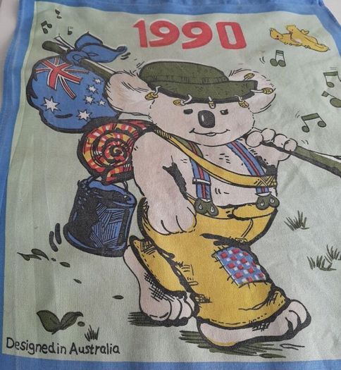 tea towel vintage 1990 Australia
