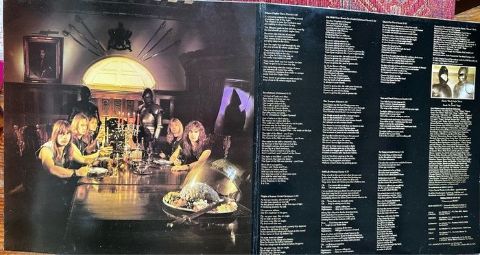 Iron Maiden Original 1984 release piece of mind. Sleeve in vg+ condition. Vinyl is vg with scuff marks that doesn't affect sound quality