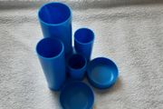 5 Five Star 6 Compartment Tubes Blue Home Office School College