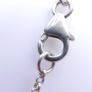 Sterling Silver 925 Chain Necklace With Resin Silver Mounted Flower Pendant Hallmark Length 16,5" - 5,94g Image 7