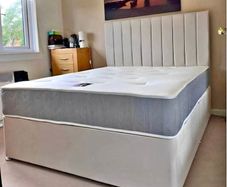 Double bed with mattress, all sizes nd color options