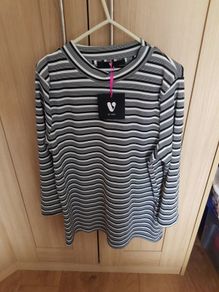 Ladies Long Sleeve Stripe Top