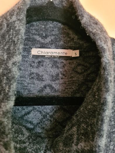 womens CHIARAMENTE 70% wool cardigan Size Small MADE IN ITALY