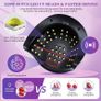 FREE EXPRESS SHIPPING 248W UV LED Nail Lamp with 60 Lamp Beads, UV Light for Nails Gel Polish Faster Curing Lamp Nail Dryer with 4 Timers, Auto Sensor, Home Salon Nail Art Light Tools for Fingernail Image 6