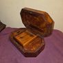 Vintage hand made Thuya Burl Wood Jewellery Box Image 4