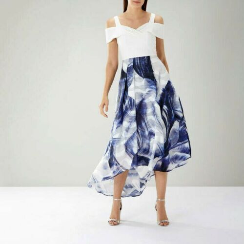 NWT Coast Lira Fit and Flare Jacquard Midi Dress