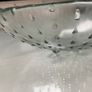 Large Swedish tinted green glass textured  bowl Image 2