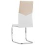 Dining Chairs with Armrests 2 pcs Light Grey Fabric Image 2