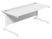 NEW 1800 x 800mm Straight Office Desk White