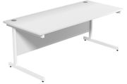 NEW 1800 x 800mm Straight Office Desk White