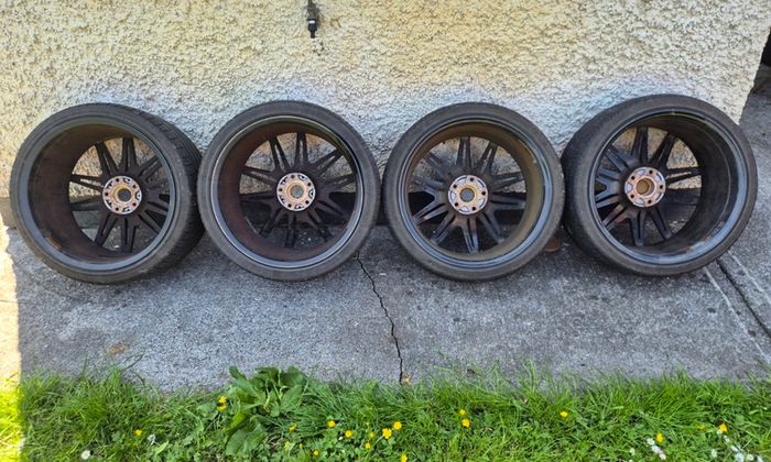 R20 5X120 BMW 930M staggered alloy wheels with tyres