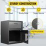 Digital Depository Safe 48 L Electronic Code Lock, Deposit Safe with Two Emergency Keys and Deposit Slot, Restaurant Safe Made of Carbon Steel, Depository Box for Home, Hotel and Office Image 3