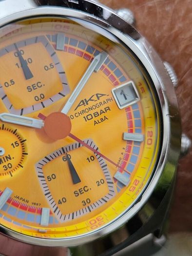 Watch Seiko Aka Alba Chronograph.