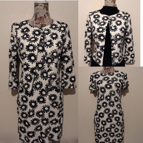 Designer Marc Cain 2 Piece Occasion Outfit, Dress & Matching Jacket