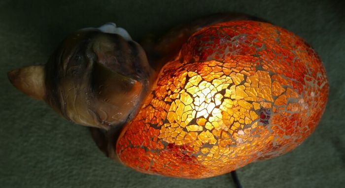 Vintage Cat Lamp - Table Lamp
