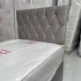 Brand New Stylist Single Divan Beds With Optional Drawers And Tufted Sprung Memory Foam Mattresses Instock Image 2