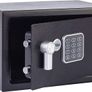 Small Value Safe, Digital Keypad, LED Light Indicators, Steel Locking Bolts, Emergency Override Key, Wall And Floor Fixings, Black Finish, 8 Litre Capacity 20 x 31 x 20 cm (FREE POSTAGE) Image 6