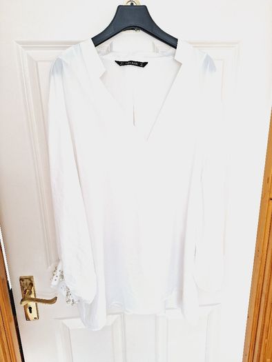 Zara White Blouse - XL