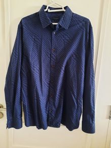 Ted Baker cotton long sleeve shirt in very good condition with no issues and has been dry cleaned see last two photos for exact measurements FREE STANDARD POSTAGE INCLUDED