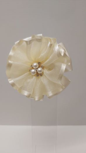 Ivory collection,  handmade hair clips