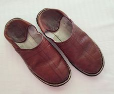 Moroccan Leather Outdoor Babouches/Mules