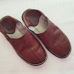 Moroccan Leather Outdoor Babouches/Mules
