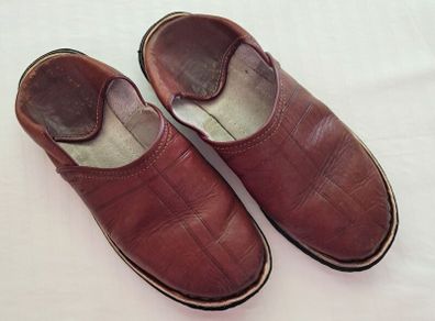 Moroccan Leather Outdoor Babouches/Mules