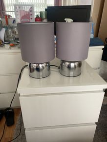 2x bedroom touch lamps