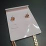 NEW RRP30Eur Gold color earrings long drops with sparkling stones by Absolute Jewellery Design RRP 3o euro NEW & BOXED Image 3