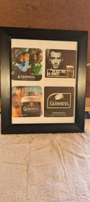 Guinness beer mats frame