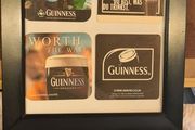 Guinness beer mats frame
