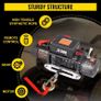 13500 LBS 12V Electric Winch 27M/92FT Synthetic Tow Rope Lifting Treuils Hoist for 4X4 Car Trailer ATV Truck Off Road Boat Image 2