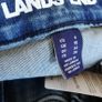 New with tags Lands End ladies blue stretch fabric jeans UK 10 Image 4