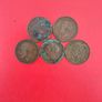 5 British Halfpennies 1915/17/24/27/38 Image 2