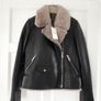 Whistles - Leather Biker Aviator Jacket - Black - UK 8 - BNWT RRP 479 Image 6