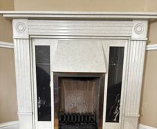 marble fireplace